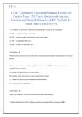 CAM - Community Association Manager License GA Practice Exam &vert; 300 Expert Questions & Accurate Solutions and Detailed Rationales &vert;100&percnt; Verified &vert; A&plus; Rated &lpar;MOST RECENT&excl;&excl;&excl;&rpar;