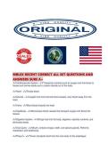 MBLEX RECENT CORRECT ALL SET QUESTIONS AND ANSWERS SURE 