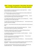 CNIM - Changes&comma; Interpretation&comma; Intervention Test with all Correct & 100&percnt; Verified Answers &vert;Already Graded A&plus;