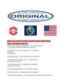 INSR 310 LATEST STUDY EXAM GUIDE QUESTIONS AND ANSWERS SURE 