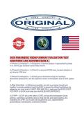 2026 PARAMEDIC FISDAP AIRWAY EVALUATION TEST QUESTIONS AND ANSWERS SURE A&period;pdf