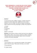 NR 501 THEORETICAL BASIS FOR ADVANCED NURSING PRACTICE FINAL EXAM 2026 &sol; 2027  QUESTIONS AND CORRECT VERIFIED ANSWERS WITH RATIONALES   100&percnt; GUARANTEED PASS&excl;&excl;   <LATEST VERSION>