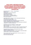NR 507 &ndash; Week 4 Advanced Pathophysiology Midterm Exam Practice Questions Study Guide&comma; Chamberlain University Latest Edition &lpar;2026&rpar;