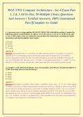 WGU C952 Computer Architecture Exam Prep - 50 Verified Multiple Choice Questions & Answers