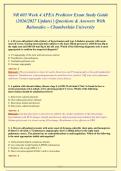 NR 603 Week 4 APEA Predictor Exam Study Guide 2026-2027&colon; Questions&comma; Answers & Rationales &lpar;Chamberlain University&rpar;