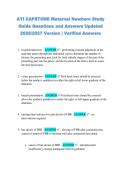 ATI CAPSTONE Maternal Newborn Study &NewLine;Guide Questions and Answers Updated &NewLine;2026&sol;2027 Version &vert; Verified Answers 