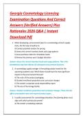 Georgia Cosmetology Licensing &NewLine;Examination Questions And Correct &NewLine;Answers &lpar;Verified Answers&rpar; Plus &NewLine;Rationales 2026 Q&A &vert; Instant &NewLine;Download Pdf