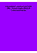 Jurisprudence Exam Study Guide PDF 2026&sol;2027 &vert; Legal Principles&comma; Ethics & Professional Practice Exam Prep