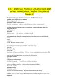 CNIM &ndash; BAEPs Exam Worksheet with all Correct & 100&percnt; Verified Answers &vert;Actual Complete Exam &vert;Already Graded A&plus;