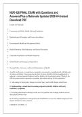 NUR 426 FINAL EXAM with Questions and &NewLine;Answers&sol;Plus a Rationale Updated 2026 A&plus;&sol;Instant &NewLine;Download PDF 
