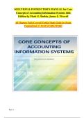 Core Concepts of Accounting Information Systems&comma; 14th Edition &lpar;AIS&rpar; by Mark G&period; Simkin & James L&period; Worrell&colon; Comprehensive Instructor & Solutions Manual&semi; Verified Exam-Ready Answers &vert; All Chapters