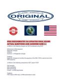 WGU BIOCHEMISTRY OA UPDATED FINAL EXAMS ACTUAL QUESTIONS AND ANSWERS SURE