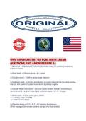 WGU BIOCHEMISTRY OA CORE MAIN EXAMS QUESTIONS AND ANSWERS SURE
