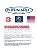 IMPROV TRAFFIC SCHOOL AZ ACTUAL EXAMS UPDATED QUESTIONS AND ANSWERS SURE 