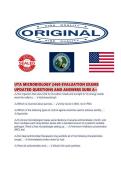 UTA MICROBIOLOGY 2460 EVALUATION EXAMS UPDATED QUESTIONS AND ANSWERS SURE 