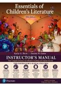 Instructor's Manual for Essentials of Children's Literature&comma; 10th Edition &lpar;Short & Cueto&comma; 2022&rpar; &vert; Chapters 1&ndash;15&NewLine;