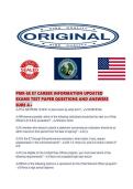 PMK-EE E7 CAREER INFORMATION UPDATED&NewLine;EXAMS TEST PAPER QUESTIONS AND ANSWERS&NewLine;SURE A&plus;