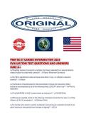 PMK-EE E7 CAREER INFORMATION 2026&NewLine;EVALUATION TEST QUESTIONS AND ANSWERS&NewLine;SURE A&plus;