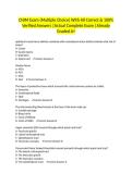 CNIM Exam &lpar;Multiple Choice&rpar; With All Correct & 100&percnt; Verified Answers &vert;Actual Complete Exam &vert;Already Graded A&plus;