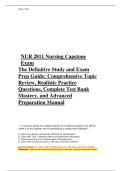 NUR 2811 Nursing Capstone &NewLine;Exam &NewLine;The Definitive Study and Exam &NewLine;Prep Guide&colon; Comprehensive Topic &NewLine;Review&comma; Realistic Practice &NewLine;Questions&comma; Complete Test Bank &NewLine;Mastery&comma; and Advanced Preparation Manual &NewLine;