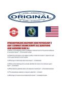 STRAIGHTERLINE ANATOMY AND PHYSIOLOGY 1&NewLine;A&P 1 CORRECT EXAMS SCRIPT ALL QUESTIONS&NewLine;AND ANSWERS SURE A&plus;
