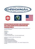 STRAIGHTERLINE ANATOMY AND PHYSIOLOGY 1&NewLine;A&P 1 FINAL EXAMS ACTUAL QUESTIONS AND&NewLine;ANSWERS SURE A&plus;