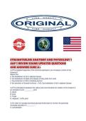 STRAIGHTERLINE ANATOMY AND PHYSIOLOGY 1&NewLine;A&P 1 REVIEW EXAMS UPDATED QUESTIONS&NewLine;AND ANSWERS SURE A&plus;
