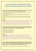 COG170 Cogito Fundamentals 2026 NEWEST Exam Questions and Answers