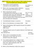 ABRET CNIM Exam with all Correct & 100&percnt; Verified Answers &vert;Actual Complete Exam &vert;Already Graded A&plus;