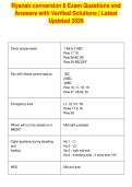 Ryanair conversion 6 Exam Questions and&NewLine;Answers with Verified Solutions &vert; Latest&NewLine;Updated 2026
