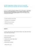 ATI RN Comprehensive Predictor Exit Level 3 Exam Questions And Answers With Verified Solutions And Study Guide Reviewed 2026&sol;2027