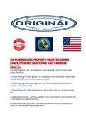 CIC COMMERCIAL PROPERTY UPDATED EXAMS PAPER SCRIPTED QUESTIONS AND ANSWERS SUR