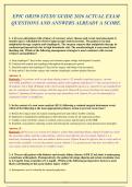 EPIC OR350 2026 Actual Exam Questions and Answers - Comprehensive Study Guide for Perioperative Management&comma; Surgical Outcomes&comma; and Clinical Decision-Making