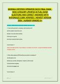 GEORGIA CERTIFIED OPERATOR &lpar;GCO&rpar; FINAL EXAM - WDO CATEGORY UPDATED ACTUAL EXAM QUESTIONS AND CORRECT ANSWERS WITH RATIONALES &lpar;100&percnt; VERIFIED&rpar; &vert; NEWEST VERSION 2026 &vert; ALREADY GRADED A&plus;