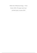 Portage Learning BIOD 331 Pathophysiology Final Exam 2026 &vert; Verified Questions & Answers