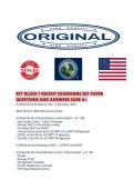 RFT BLOCK 1 RECENT EXAMINERS SET PAPER QUESTIONS AND ANSWERS SURE 
