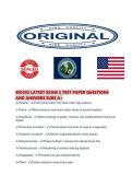 BIO202 LATEST EXAM 2 TEST PAPER QUESTIONS AND ANSWERS SURE 