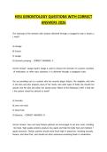 HESI GERONTOLOGY QUESTIONS WITH CORRECT ANSWERS 2026