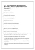 CIPS level 4 Module 8 exam  with Questions and &NewLine;Answers&sol;Plus a Rationale Updated 2026 A&plus;&sol;Instant &NewLine;Download PDF 