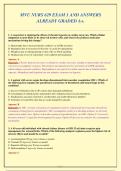 MVU NURS 629 Exam 1 2026&colon; Comprehensive Questions & Answers with Rationales