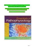 Essentials of Pathophysiology&colon; Concepts of Altered States&comma; 4th Edition by Carol Porth &vert; Premium Test Bank &colon; Verified Answers&comma; Key Questions & Complete Nursing Exam Prep
