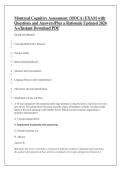 Montreal Cognitive Assessment &lpar;MOCA&rpar; EXAM with &NewLine;Questions and Answers&sol;Plus a Rationale Updated 2026 &NewLine;A&plus;&sol;Instant Download PDF 
