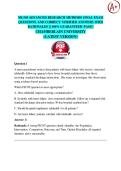 NR 505 ADVANCED RESEARCH METHODS FINAL EXAM 2026 &sol; 2027 QUESTIONS AND CORRECT VERIFIED ANSWERS WITH RATIONALES &vert;&vert; 100&percnt; GUARANTEED PASS&excl;&excl; CHAMBERLAIN UNIVERSITY   <LATEST VERSION>