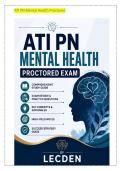 ATI PN Mental Health Proctored Exam &vert; Study Guide & NGN Practice Pack &lpar;Latest 2026-2027&rpar;