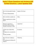 saylor 5 Exam Questions and Answers with&NewLine;Verified Solutions &vert; Latest Updated 2026