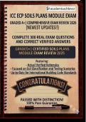 ICC ECP Soils Plans Module Exam Questions & Correct Answers Verified Plus Rationales 2026 &vert; Instant Download Pdf
