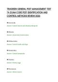 TRUGREEN GENERAL PEST MANAGEMENT TEST&NewLine;7A EXAM CORE PEST IDENTIFICATION AND&NewLine;CONTROL METHODS REVIEW 2026&NewLine;