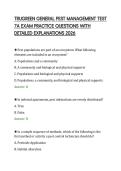 TRUGREEN GENERAL PEST MANAGEMENT TEST&NewLine;7A EXAM PRACTICE QUESTIONS WITH&NewLine;DETAILED EXPLANATIONS 2026