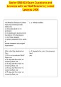 Saylor BUS103 Exam Questions and&NewLine;Answers with Verified Solutions &vert; Latest&NewLine;Updated 2026