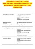 Saylor BUS300 Module 2 Course&NewLine;Materials&sol;Study Guide Exam Questions and&NewLine;Answers with Verified Solutions &vert; Latest&NewLine;Updated 2026